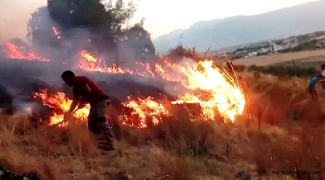 KAHRAMANMARAŞ’TA KURKUTAN ORMAN YANGINI