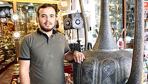 45 GÜNDE YAPILAN OYMA İŞLEMELİ İBRİK 15 BİN LİRA 