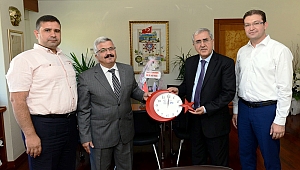 KAHRAMANMARAŞ PTT BAŞMÜDÜRÜ KAPLAN, REKTÖR CAN’I ZİYARET ETTİ