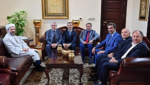 KSÜ REKTÖRÜ CAN, DİYANET İŞLERİ BAŞKANI ERBAŞ’I ZİYARET ETTİ