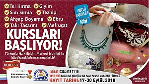 TÜRKOĞLU KAMEK KURSLARINA KAYITLAR BAŞLADI
