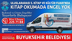 BÜYÜKŞEHİR’DEN ENGELLİLERE KİTAP FUARI HİZMETİ