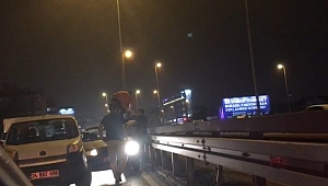 E-5'TE AKSİYON FİLMLERİNE TAŞ ÇIKARAN KAVGA