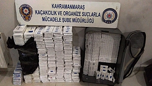 KAHRAMANMARAŞ'TA BİN 860 PAKET KAÇAK SİGARA ELE GEÇİRİLDİ 