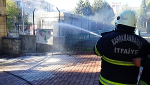  KAHRAMANMARAŞ’TA TRAFO YANGINI KORKUTTU 