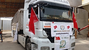 KAHRAMANMARAŞ’TAN İDLİB’E İNSANI YARDIM SEVKİYATI 