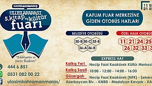 KİTAP FUARINA GİDECEK OTOBÜS HATLARI AÇIKLANDI