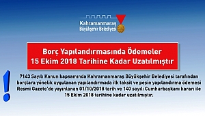 VERGİ BARIŞINDA ÖDEME SÜRE 15 GÜN UZATILDI