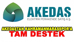 AKEDAŞ'TAN 1920 MARAŞSPOR'A TAM DESTEK!