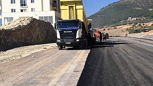 KUZEY ÇEVRE YOLU’NDA ASFALT DEVAM EDİYOR