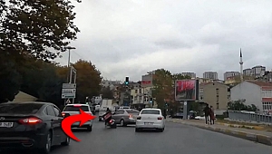 OTOMOBİLİN ALTINDA KALMAKTAN KIL PAYI KURTULDU