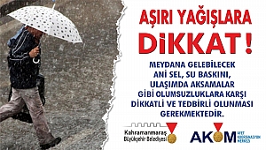 BÜYÜKŞEHİR AKOM’DAN AŞIRI YAĞIŞ UYARISI!