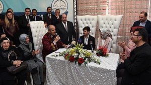 DULKADİROĞLU’NDA 2018 YILINDA 2018’İNCİ ÇİFT DÜNYA EVİNE GİRDİ
