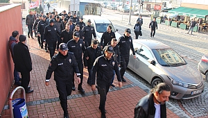 FETÖ OPERASYONUNDA GÖZALTINA ALINAN 12 ŞÜPHELİ ADLİYEYE SEVK EDİLDİ