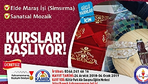 KAMEK’TE KIŞ DÖNEMİ KURSLARI