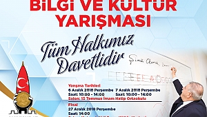 ONİKİŞUBAT BELEDİYESİ ÖĞRENCİLERİN KÜLTÜRÜNÜ YARIŞTIRACAK