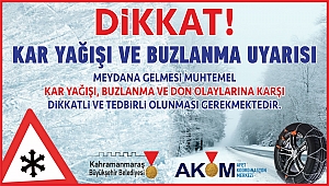 AKOM’DAN KAR YAĞIŞI, BUZLANMA VE DON OLAYI UYARISI