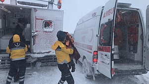 KAR PALETLİ AMBULANSLAR, KAR KIŞ DİNLEMİYOR