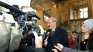 BAKAN SOYLU TALİMAT VERDİ, METRUK BİNALAR YIKILDI