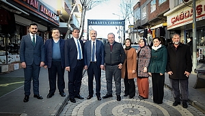 BAŞKAN OKAY SAKARYA ÇARŞISI ESNAFINI ZİYARET ETTİ