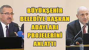 BÜYÜKŞEHİR BELEDİYE BAŞKAN ADAYLARI PROJELERİNİ ANLATTI
