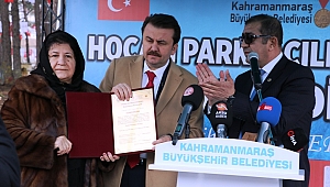 KAHRAMANMARAŞ'TA HOCALI PARKI AÇILDI 