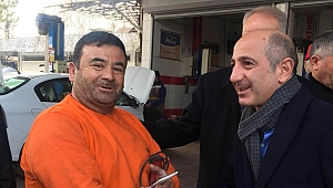 ÖZTUNÇ, ESNAF ZİYARETLERİNE DEVAM EDİYOR.