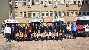 TAM DONANIMLI 112 ACİL YARDIM AMBULANSLAR HİZMETE GİRDİ