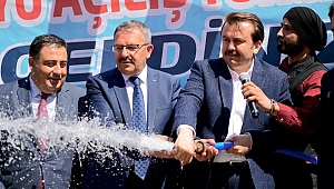 GÖKSUN İÇME SUYU HATTI AÇILIŞI YAPILDI
