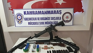 KAHRAMANMARAŞ'TA KAÇAK SİLAH OPERASYONU: 3 GÖZALTI 