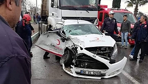 KAHRAMANMARAŞ'TA TRAFİK KAZASI: 2 YARALI