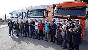 KAHRAMANMARAŞ’TAN SURİYE’YE 193 TIR YARDIM 