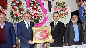 KARSLIOĞLU’NDAN BAŞKAN AYDIN’A DESTEK ZİYARETİ