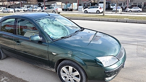 OTOMOBİLİN ÇARPTIĞI BİSİKLETLİ YARALANDI 