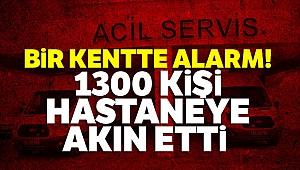 BİN 300 KİŞİ HASTANELERE AKIN ETTİ