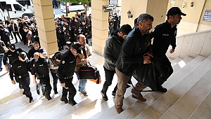 FETÖ OPERASYONUNDA GÖZALTINA ALINAN 58 POLİS ADLİYEYE SEVK EDİLDİ 