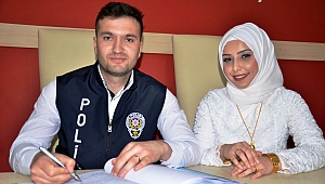 POLİS MEMURU İLE ÖĞRETMEN EŞİ, POLİS GÜNÜ'NDE 