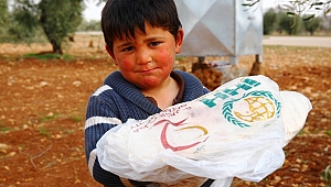 SURİYE’YE 2 BİN TON UN YARDIMI 