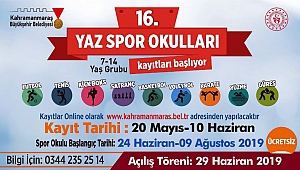 YAZ SPOR OKULU KAYITLARI BAŞLADI