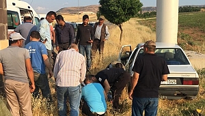 ADIYAMAN'DA TRAFİK KAZASI: 2 YARALI 