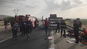 KAHRAMANMARAŞ'TA TRAFİK KAZASI 1 ÖLÜ, 7 YARALI 