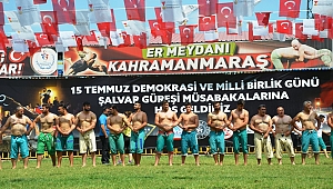 GELENEKSEL ŞALVAR GÜREŞ MÜSABAKALARI YAPILDI 