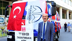 GÜNGÖR’DEN DULKADİROĞLU’NA YOL SÜPÜRME ARACI