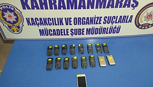 KAHRAMANMARAŞ'TA KAÇAK TELEFON OPERASYONU 