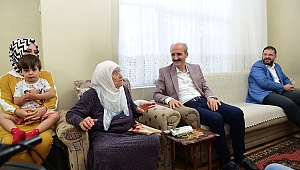 DULKADİROĞLU’NDAN BAYRAM ÖNCESİ ŞEHİT AİLELERİNE ZİYARET