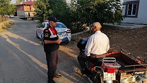 JANDARMADAN MOTOSİKLET DENETİMİ 