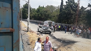 KAHRAMANMARAŞ’TA YÜK TRENİ OTOMOBİLE ÇARPTI: 5 YARALI 
