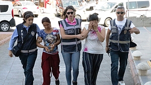 GEZİCİ HIRSIZLIK ŞEBEKESİNDEKİ 2 KADIN YAKALANDI 