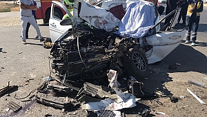 KAHRAMANMARAŞ’TA KAMYON İLE OTOMOBİL ÇARPIŞTI: 1 ÖLÜ 