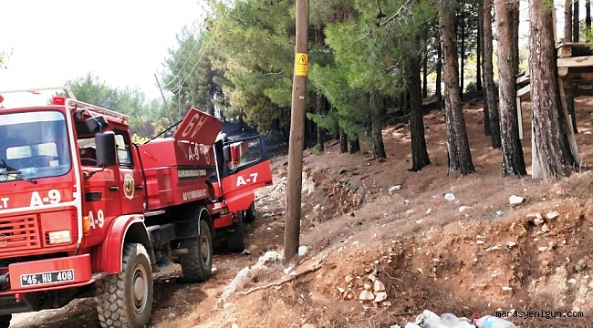 KAHRAMANMARAŞ’TA ZEYTİNLİK ALANDA YANGIN!
